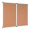 Mastervision MasterVision Maya Trio Tri-Panel Magnetic Whiteboard Cabinet, Cork Bulletin Board, 36" x 94" TR02020101170 - alternate 5